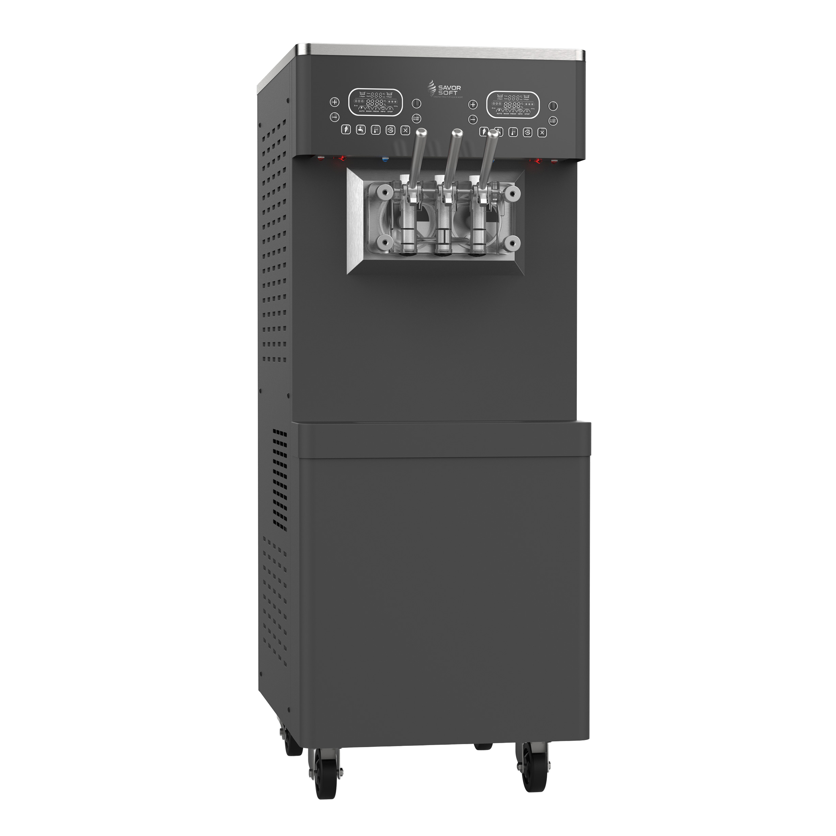 Tucan Altu floor standing twin twist açaí machine.